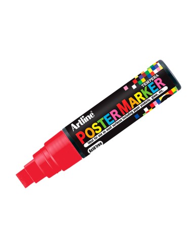 Rotulador artline poster marker epp 12 punta redonda 12 mm color rojo