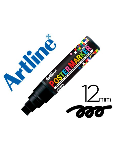 Rotulador artline poster marker epp 12 punta redonda 12 mm color negro
