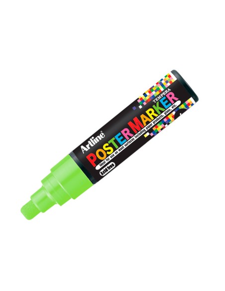 Rotulador artline poster marker epp 6 ver flu punta redonda 6 mm color verde fluor