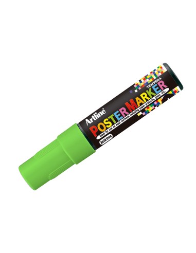 Rotulador artline poster marker epp 6 ver flu punta redonda 6 mm color verde fluor