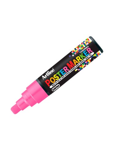 Rotulador artline poster marker epp 6 ros flu punta redonda 6 mm color rosa fluor