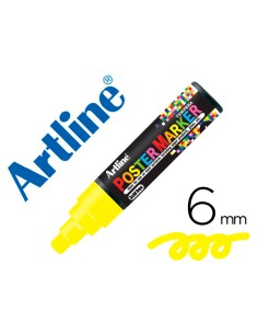 Rotulador artline poster marker epp 6 ama fluo punta redonda 6 mm color amarillo fluor