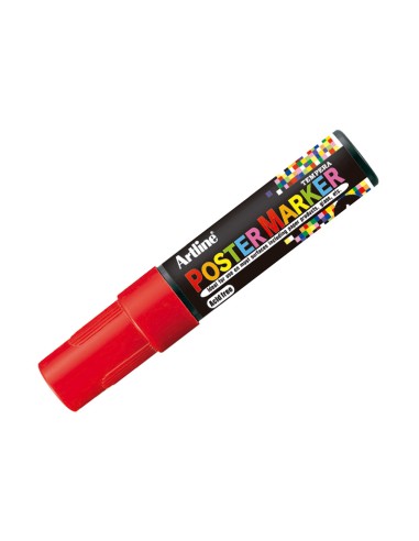 Rotulador artline poster marker epp 6 roj punta redonda 6 mm color rojo