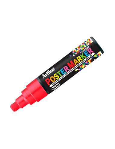 Rotulador artline poster marker epp 6 roj punta redonda 6 mm color rojo