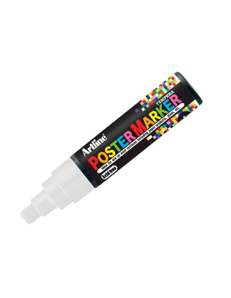 Rotulador artline poster marker epp 6 bla punta redonda 6 mm color blanco
