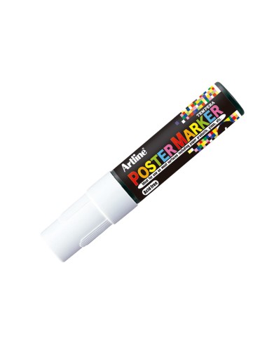 Rotulador artline poster marker epp 6 bla punta redonda 6 mm color blanco