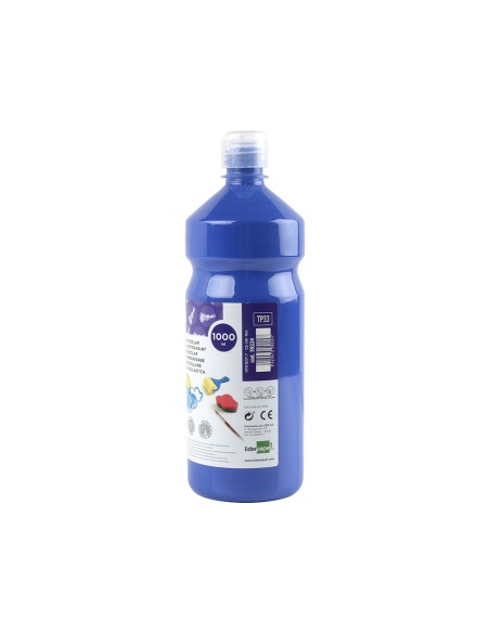 Tempera liquida liderpapel escolar 1000 ml azul marino