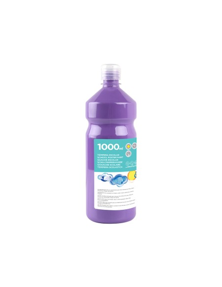 Tempera liquida liderpapel escolar 1000 ml lila
