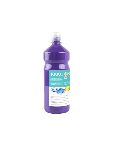 Tempera liquida liderpapel escolar 1000 ml violeta