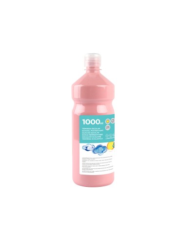 Tempera liquida liderpapel escolar 1000 ml rosa