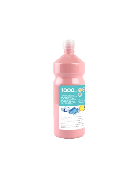 Tempera liquida liderpapel escolar 1000 ml rosa