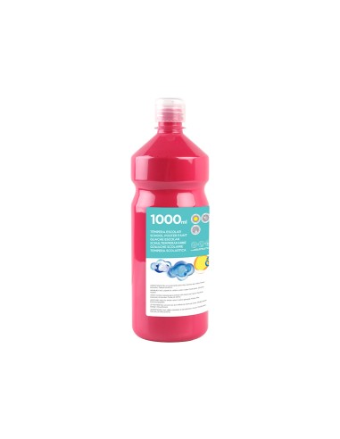 Tempera liquida liderpapel escolar 1000 ml fucsia