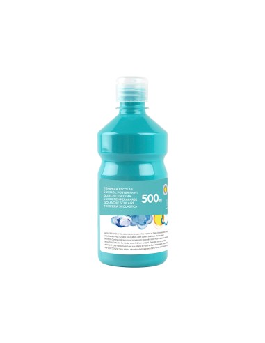 Tempera liquida liderpapel escolar 500 ml turquesa