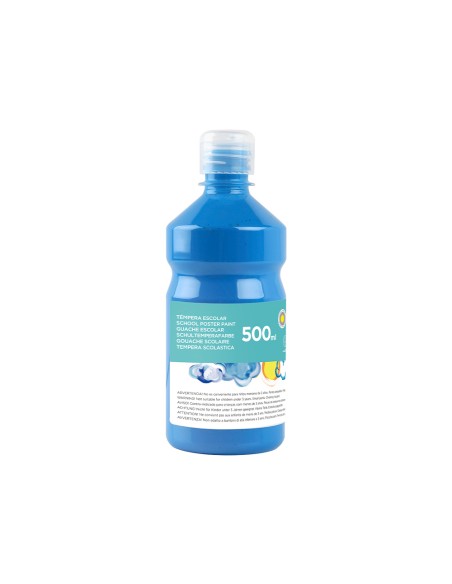 Tempera liquida liderpapel escolar 500 ml azul
