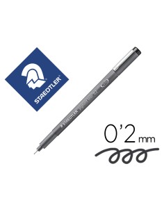 Rotulador staedtler calibrado micrometrico 308 negro 02 mm resistente al agua