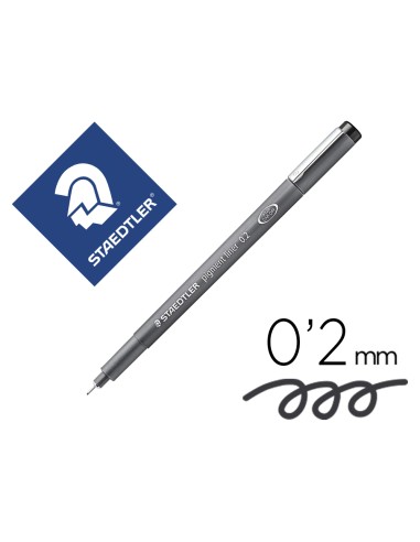 Rotulador staedtler calibrado micrometrico 308 negro 02 mm resistente al agua