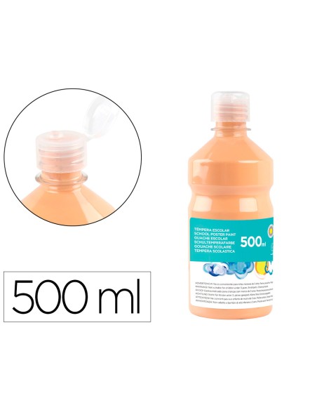 Tempera liquida liderpapel escolar 500 ml carne