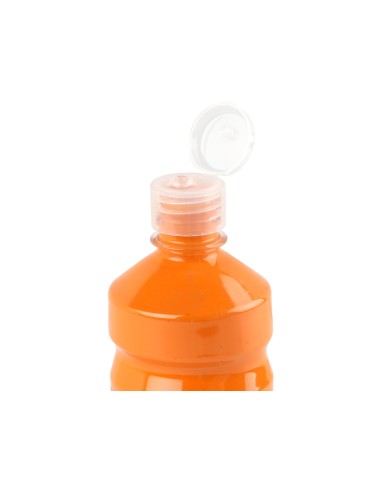 Tempera liquida liderpapel escolar 500 ml naranja