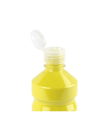 Tempera liquida liderpapel escolar 500 ml amarillo limon