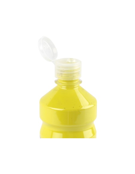 Tempera liquida liderpapel escolar 500 ml amarillo limon