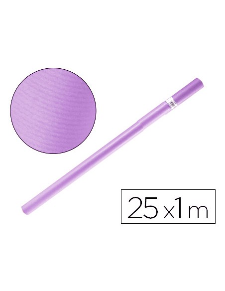 Papel kraft liderpapel lila rollo 25x1 mt