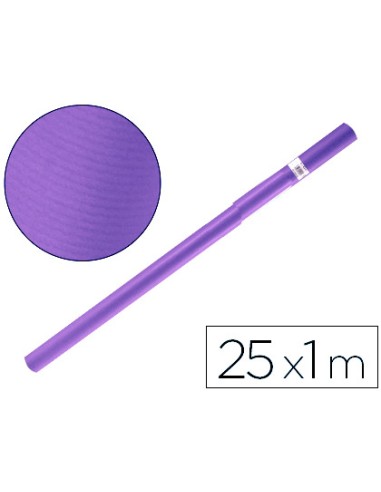 Papel kraft liderpapel violeta rollo 25x1 mt