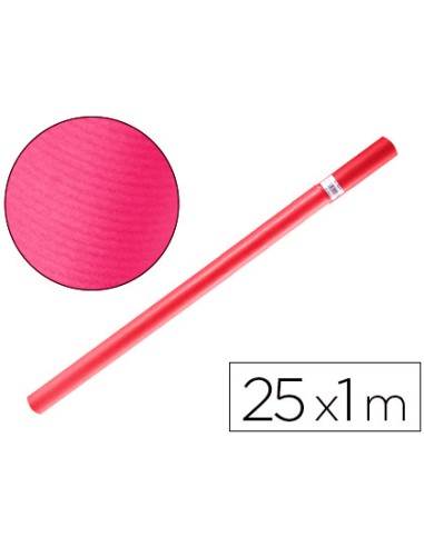 Papel kraft liderpapel fucsia rollo 25x1 mt