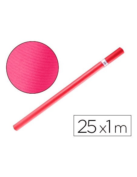 Papel kraft liderpapel fucsia rollo 25x1 mt