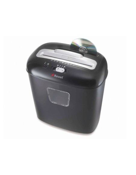 Destructora de documentos rexel duo capacidad de corte 10 h destruye grapas clips tarjetas y cd papelera 17l