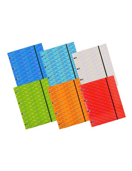 Carpeta con recambio liderpapel a4 cuadro 5mm forrada 4 anillas 20mm