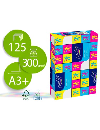 Papel fotocopiadora color copy 320x450 mm sra3 300 gr paquete de 125 hojas