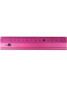 Regla liderpapel 15 cm aluminio colores surtidos