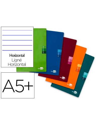 Libreta liderpapel scriptus a5 plus 48 hoj 90g m2 horizontalcon margen