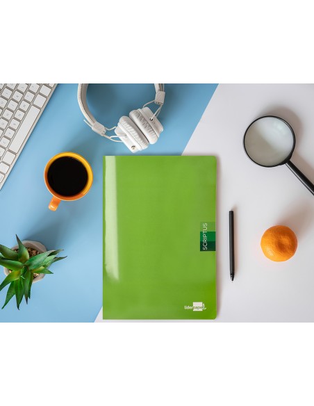 Libreta liderpapel scriptus a4 48 hojas 90g m2 horizontal con margen