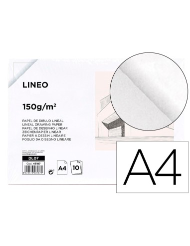Papel dibujo liderpapel 210x297mm 150g m2 sin recuadro pack de 10 hojas