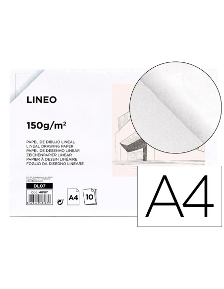 Papel dibujo liderpapel 210x297mm 150g m2 sin recuadro pack de 10 hojas Papel dibujo liderpapel 210x297mm 150g m2 sin recuadro pack de 10 hojas