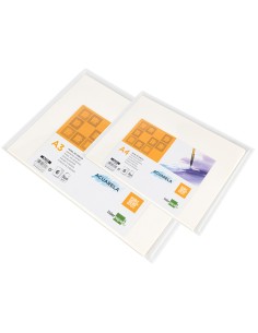 Papel dibujo liderpapel 297x420mm 300g m2 acuarela pack de 6 hojas