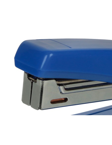 Grapadora q connect kf11064 plastico azul capacidad 25 hojas