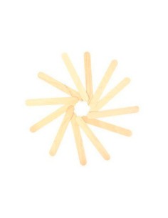 Palillo para manualidades liderpapel madera color natural 15x2 cm bolsa de 100 unidades