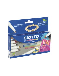 Rotulador giotto decor metal caja de 5 rotuladores