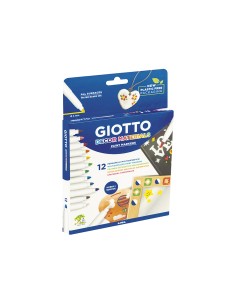 Rotulador giotto decor materials caja de 12 colores surtidos