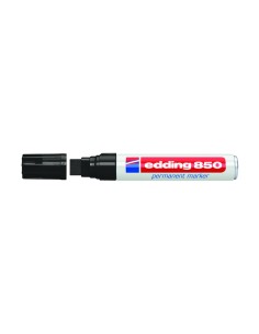 Rotulador edding marcador permanente 850 negro punta biselada 5 15 mm recargable