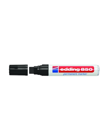 Rotulador edding marcador permanente 850 negro punta biselada 5 15 mm recargable