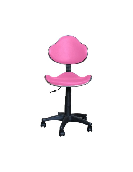 Silla giratoria q connect respaldo medio regulable altura 820120mm ancho 430mm y prof 440 mm rosa