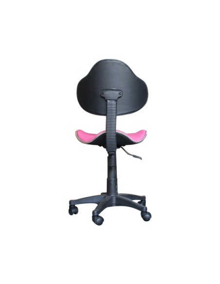 Silla giratoria q connect respaldo medio regulable altura 820120mm ancho 430mm y prof 440 mm rosa