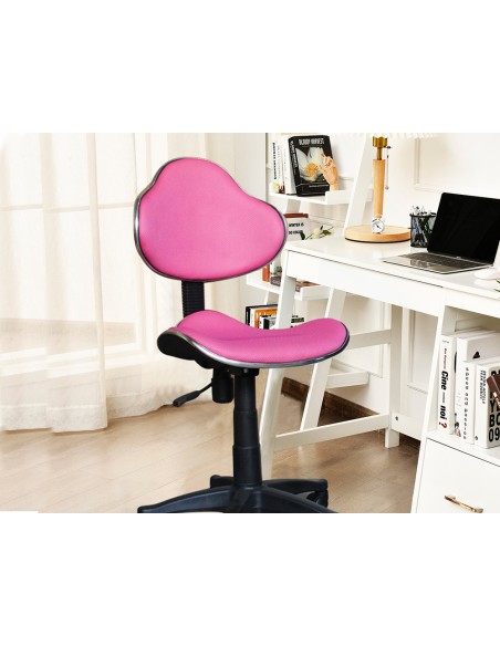 Silla giratoria q connect respaldo medio regulable altura 820120mm ancho 430mm y prof 440 mm rosa