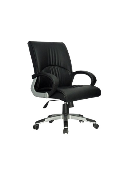 Silla de direccion q connect con respaldo medio regulable altura 90085mm alto 500mm ancho y 500mm prof color negro Silla de direccion q connect con respaldo medio regulable altura 90085mm alto 500mm ancho y 500mm prof color negro