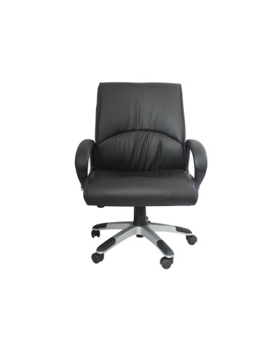 Silla de direccion q connect con respaldo medio regulable altura 90085mm alto 500mm ancho y 500mm prof color negro