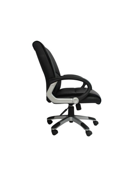 Silla de direccion q connect con respaldo medio regulable altura 90085mm alto 500mm ancho y 500mm prof color negro Silla de direccion q connect con respaldo medio regulable altura 90085mm alto 500mm ancho y 500mm prof color negro