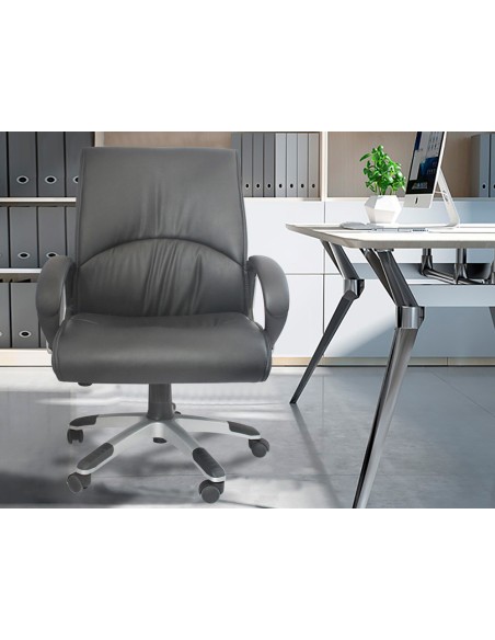 Silla de direccion q connect con respaldo medio regulable altura 90085mm alto 500mm ancho y 500mm prof color negro Silla de direccion q connect con respaldo medio regulable altura 90085mm alto 500mm ancho y 500mm prof color negro